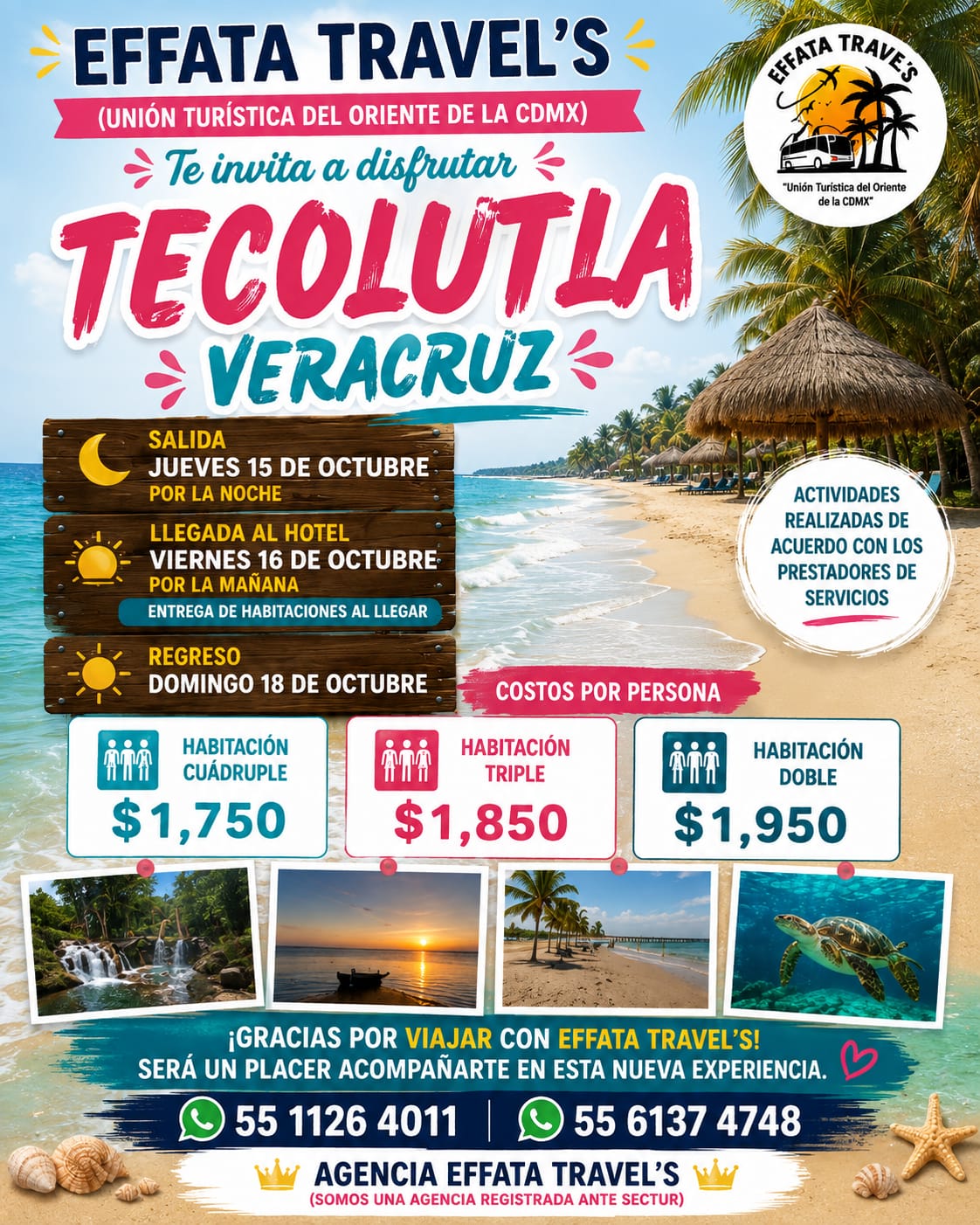 Promoción Tecolutla Veracruz de Effata Travel